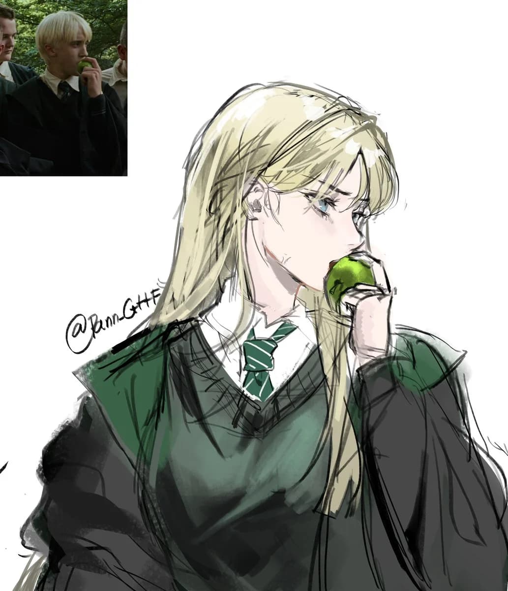 “A cena da maçã verde”, imagem 1 de 1, por @Pann_GttF