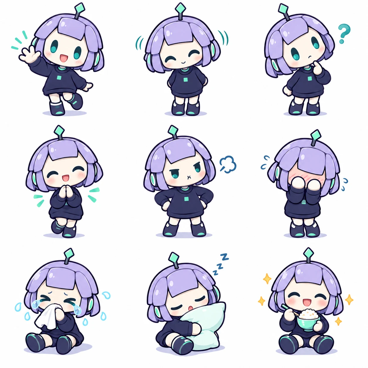Sticker sheet with selectable crop cells